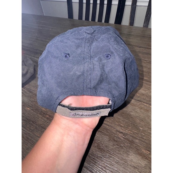 Imperial Pathfinder Navy Blue Baseball Cap Adjustable Hat Nylon Blend Mens - Picture 3 of 6